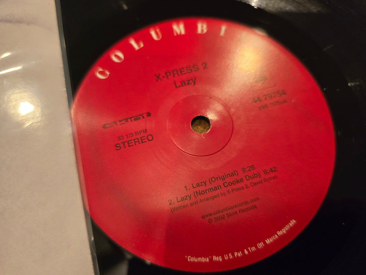 X-Press 2 – Lazy (2002, 12" Single, Skint Records, 44 79754)