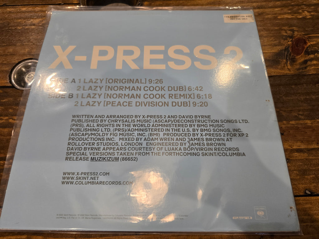 X-Press 2 – Lazy (2002, 12" Single, Skint Records, 44 79754)