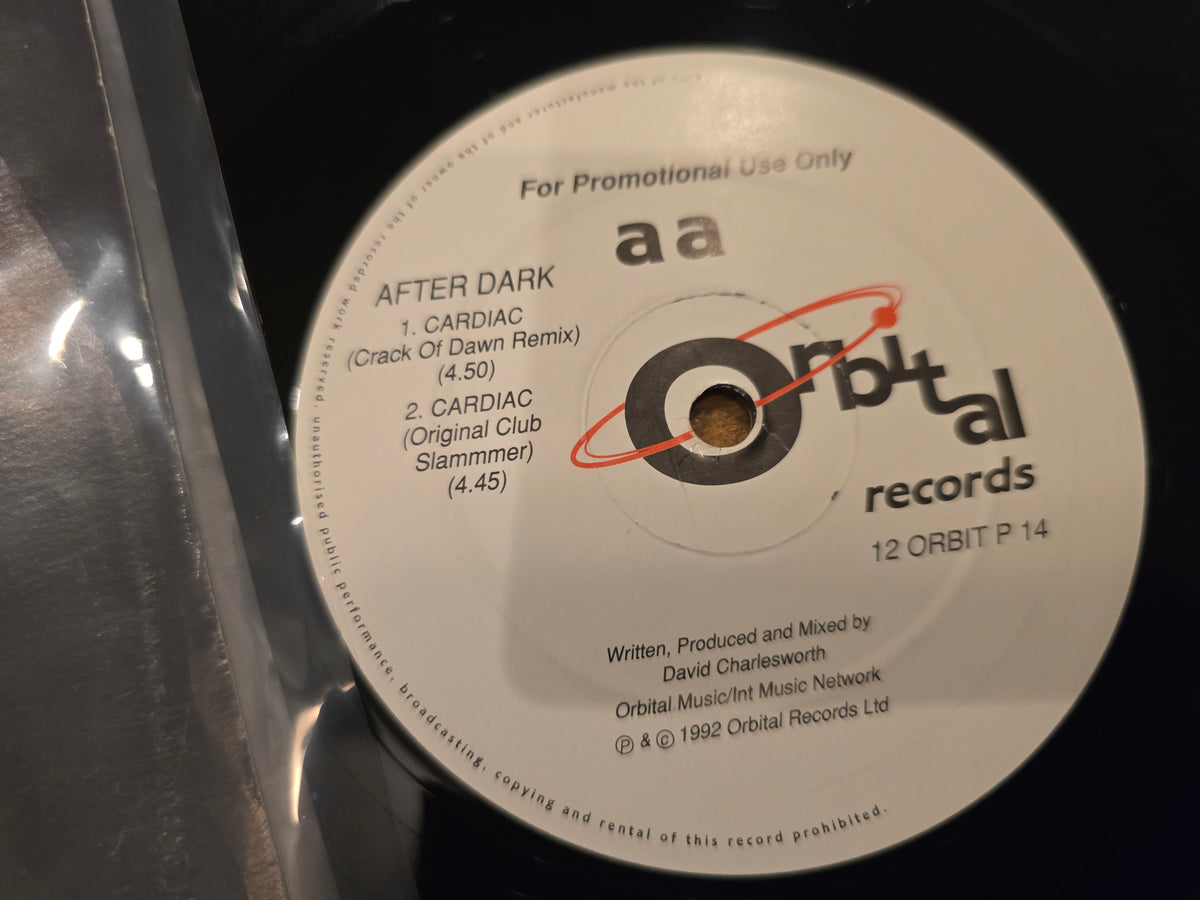 After Dark – Cardiac (1992, 12" Single, Promo, Orbital Records, 12 ORBIT P 14)
