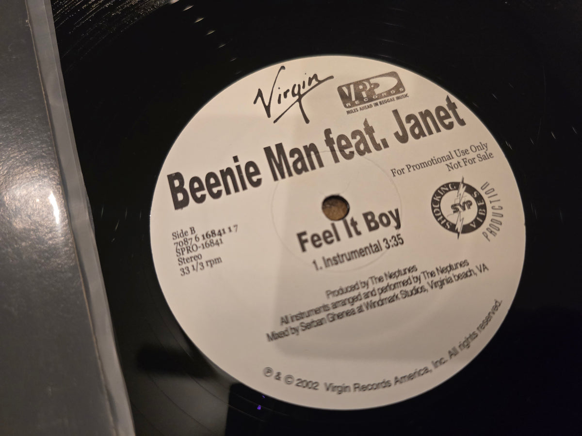 Beenie Man feat. Janet – Feel It Boy (2002, 12" Single, Promo, Virgin Records, SPRO-16841)