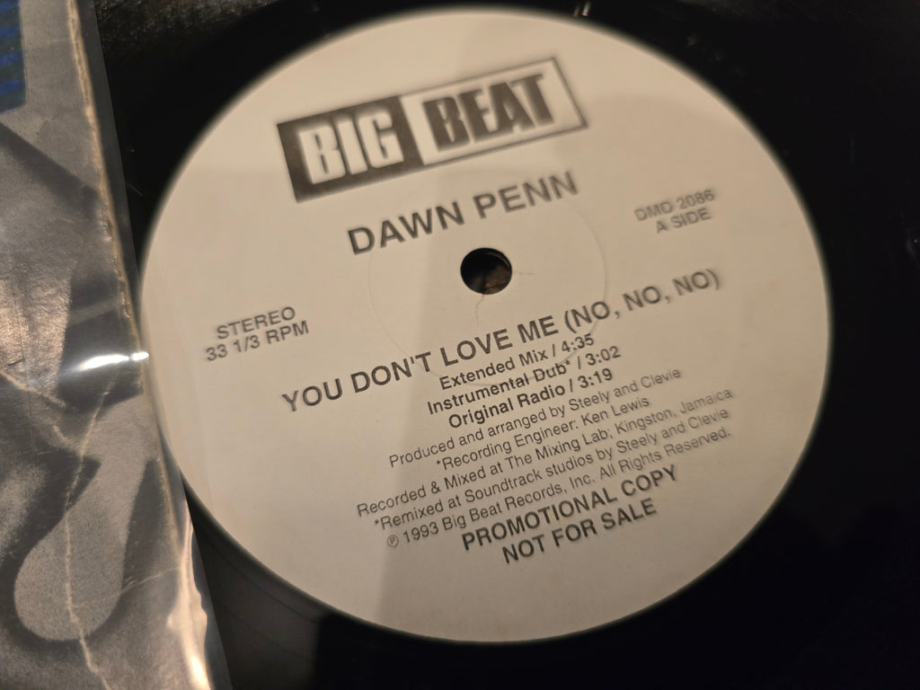 Dawn Penn – You Don't Love Me (No, No, No) (1994, 12" Single, Promo, Big Beat Records, DMD 2086)