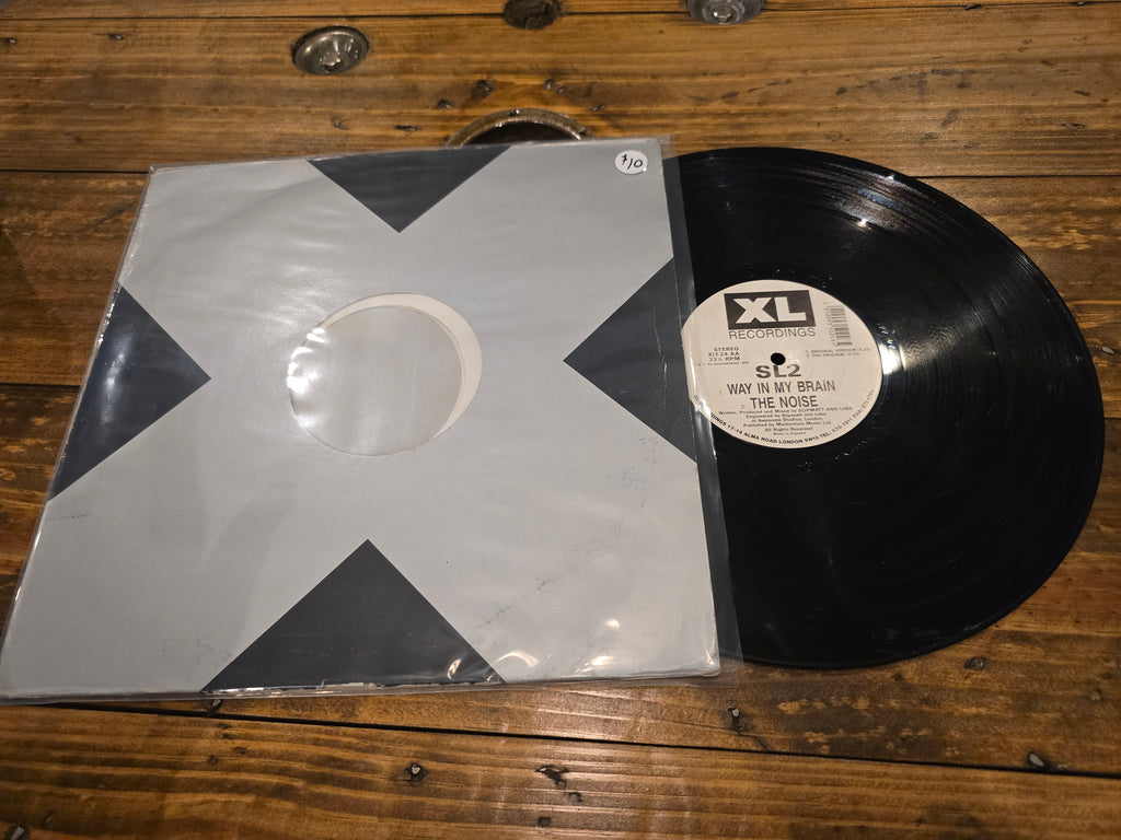 SL2 – Way in My Brain (1991, 12" Single, XL Recordings, XLT 24)