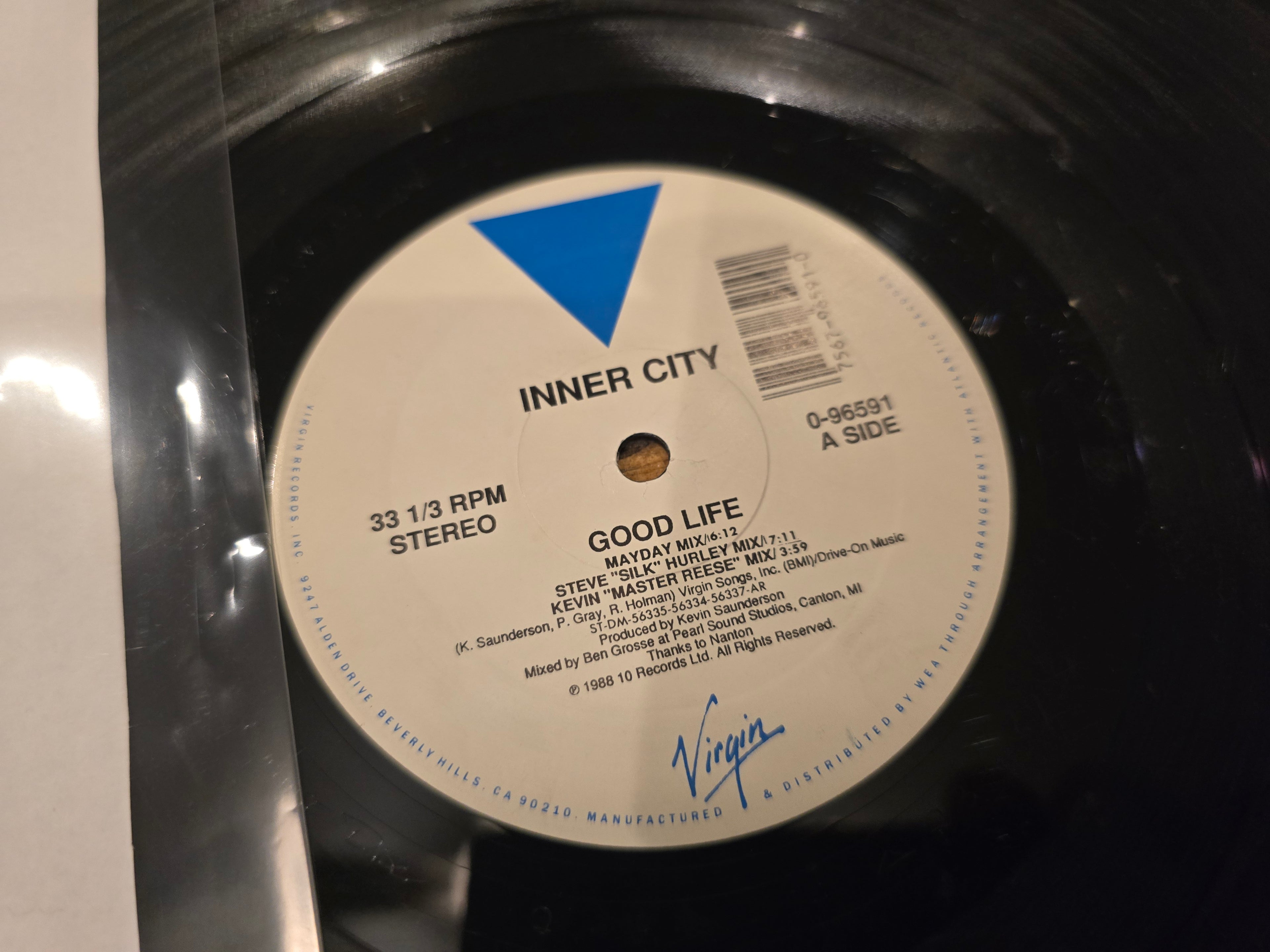 Inner City – Good Life (1988, 12" Single, Virgin Records, 0-96591)
