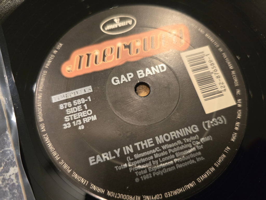 The Gap Band – Early in the Morning (1982, 12" Single, Mercury Records, 876 589-1)