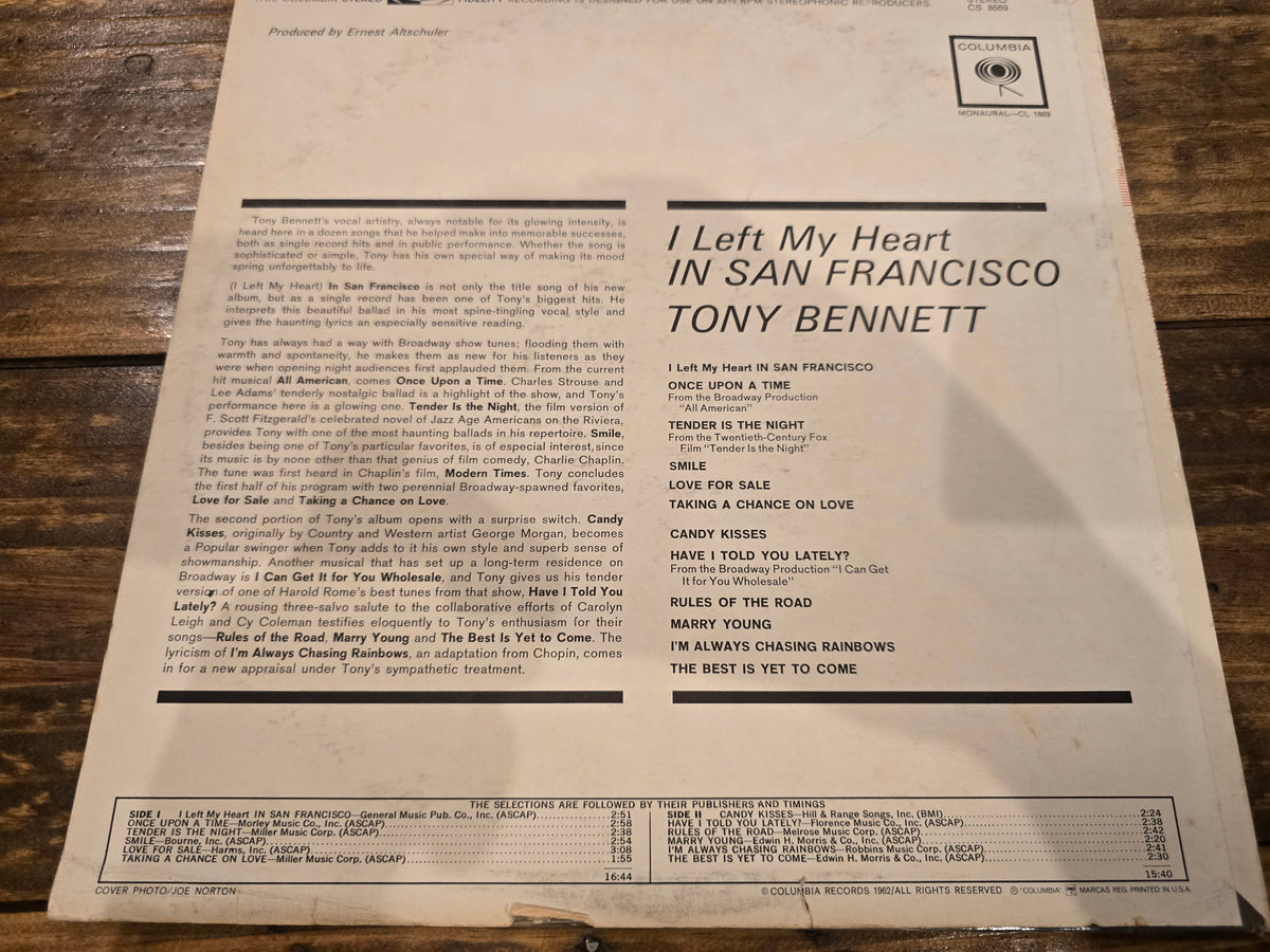 Tony Bennett – I Left My Heart in San Francisco