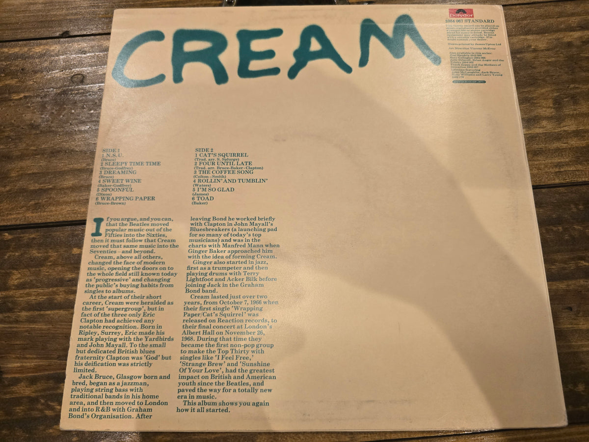 Cream – Cream (1966, 2384-067B)