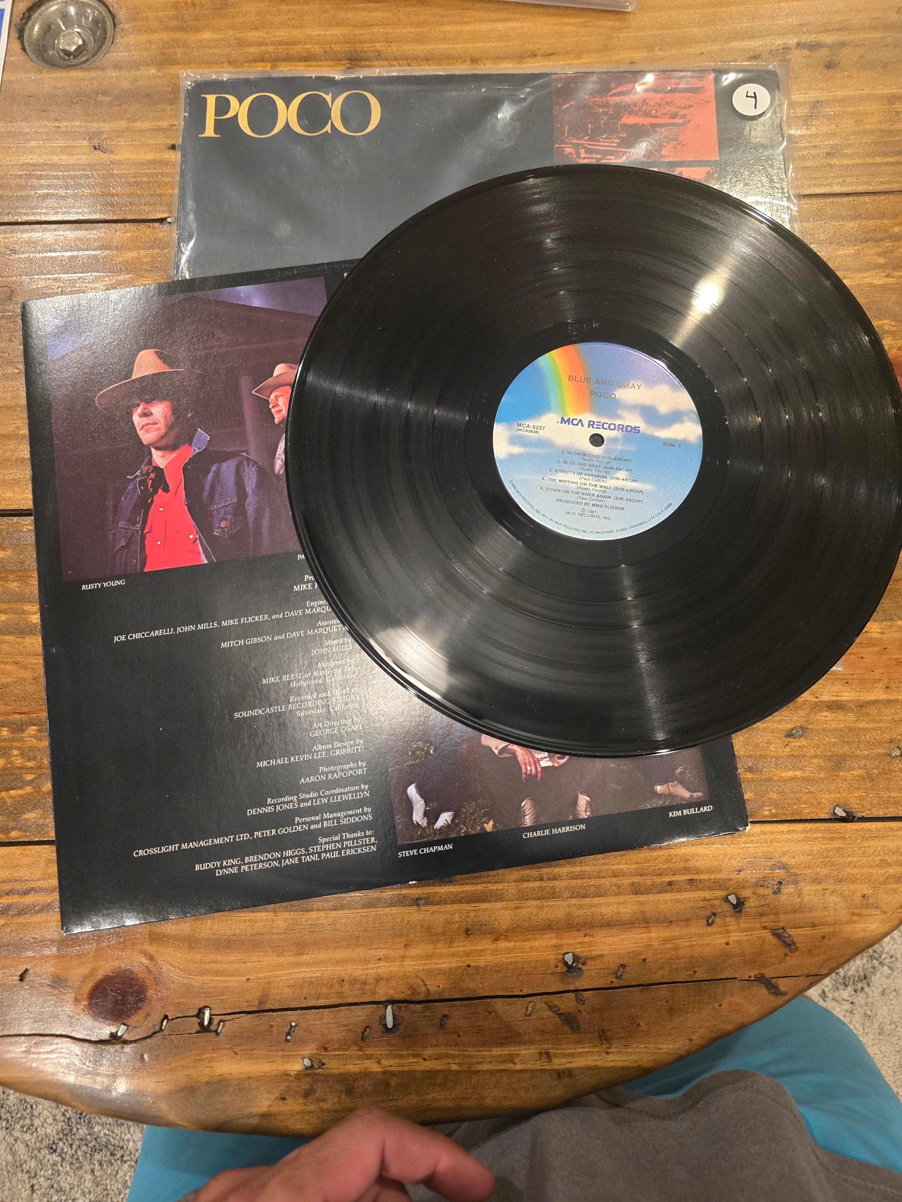 Poco – Blue and Gray (1981, LP, MCA Records, MCA-5227)