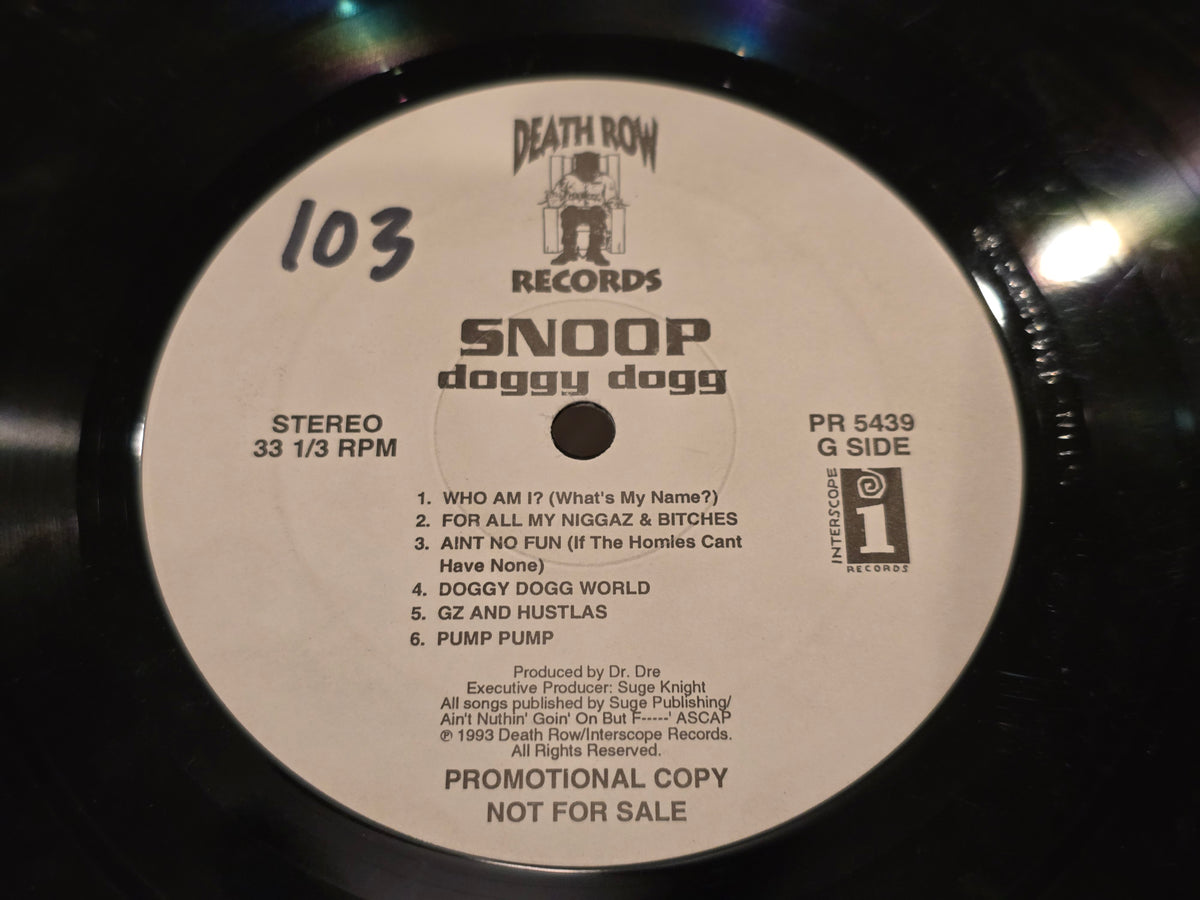 Snoop Doggy Dogg – Doggystyle (Original US White Label Promo LP, Death Row/Interscope PR 5439, 1993)