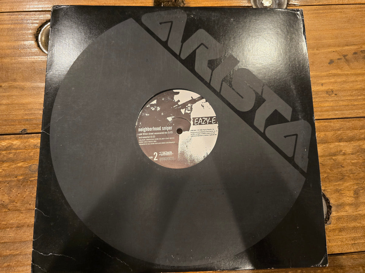 Eazy-E – Only If You Want It / Neighborhood Sniper (US Promo 12" Single, Ruthless/Interscope SPRO 6647, Rainbo Records)