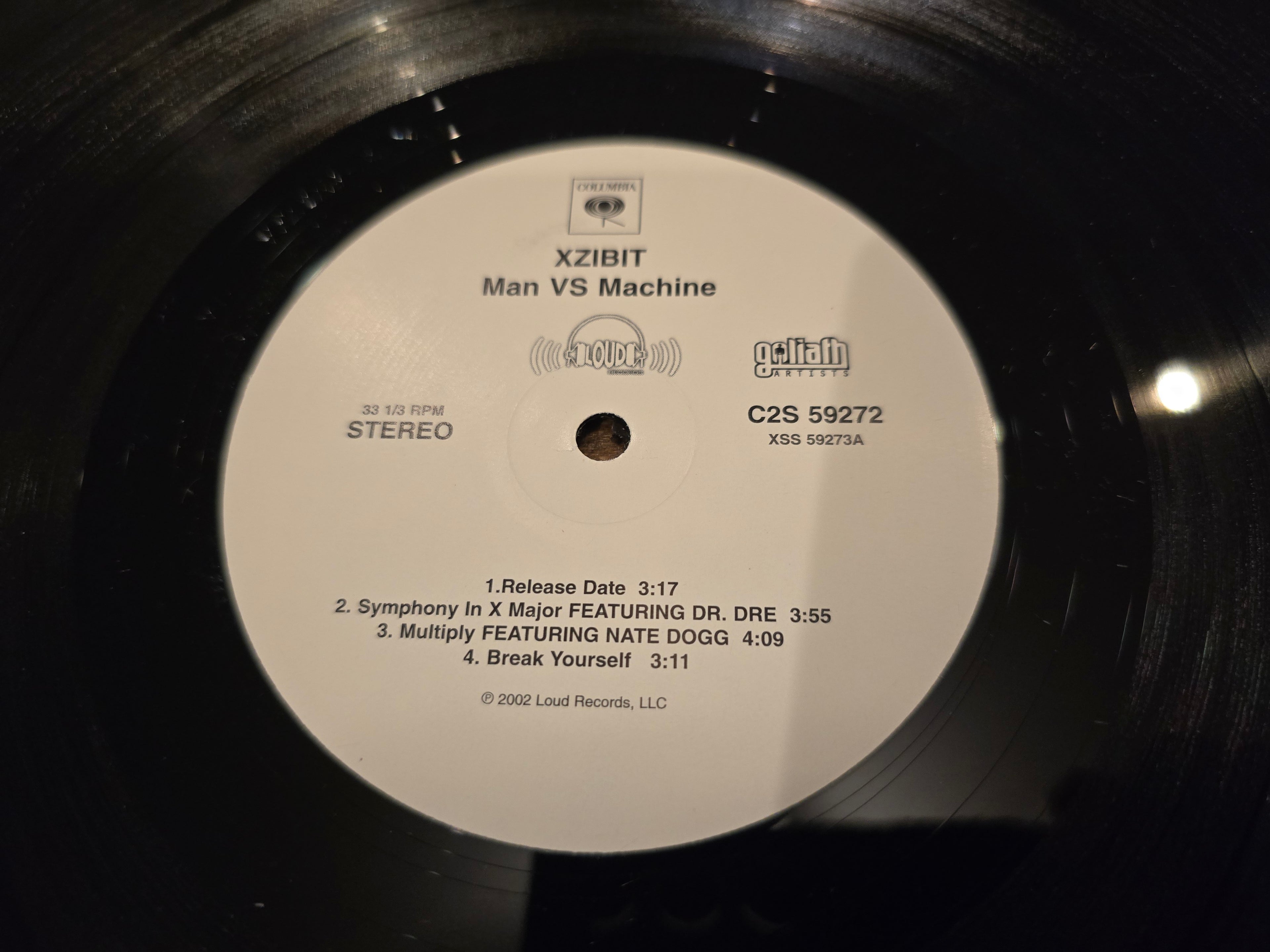 Xzibit – Man vs. Machine (Original US Promo 2xLP, Columbia C2S 59272, Promotional Copy)
