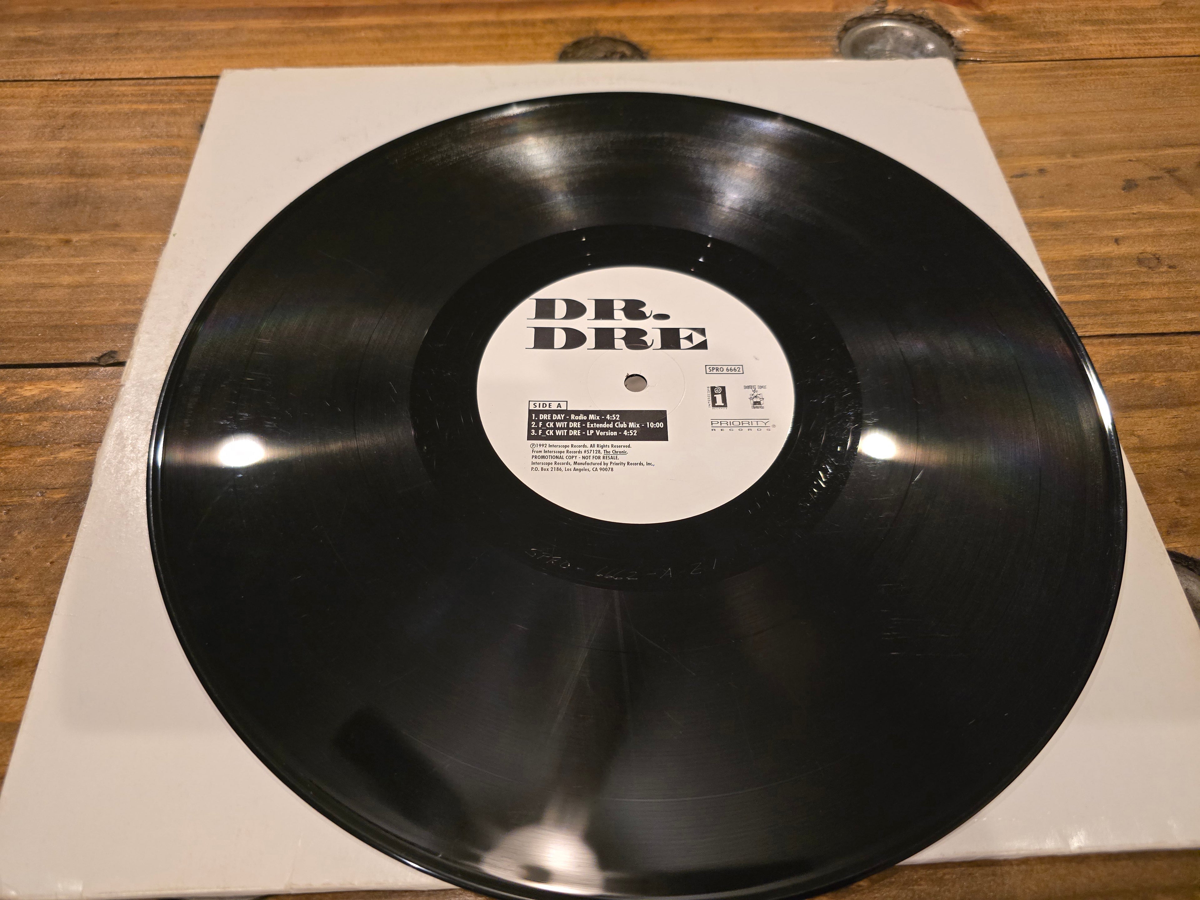 Dr. Dre – Nuthin' But A 'G' Thang / Dre Day (US Promo 12", Interscope SPRO 6662, Allied/Rainbo, Extended Side B Variant)