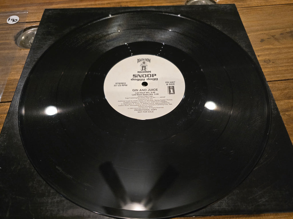 Snoop Doggy Dogg – Gin and Juice (US Radio Promo 12" Single, Death Row/Interscope PR 5467, SRC Pressing)