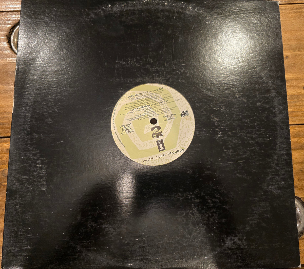 2Pac – I Get Around / Keep Ya Head Up (US Promo 12" Single, Interscope DMD 2062, DMM)