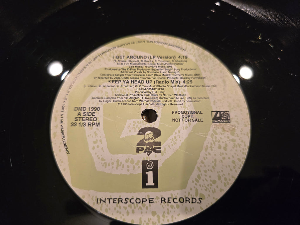 2Pac – Keep Ya Head Up (US Radio Promo 12", Death Row/Interscope DMD 1990, DMM First Stamper, SRC Pressing)