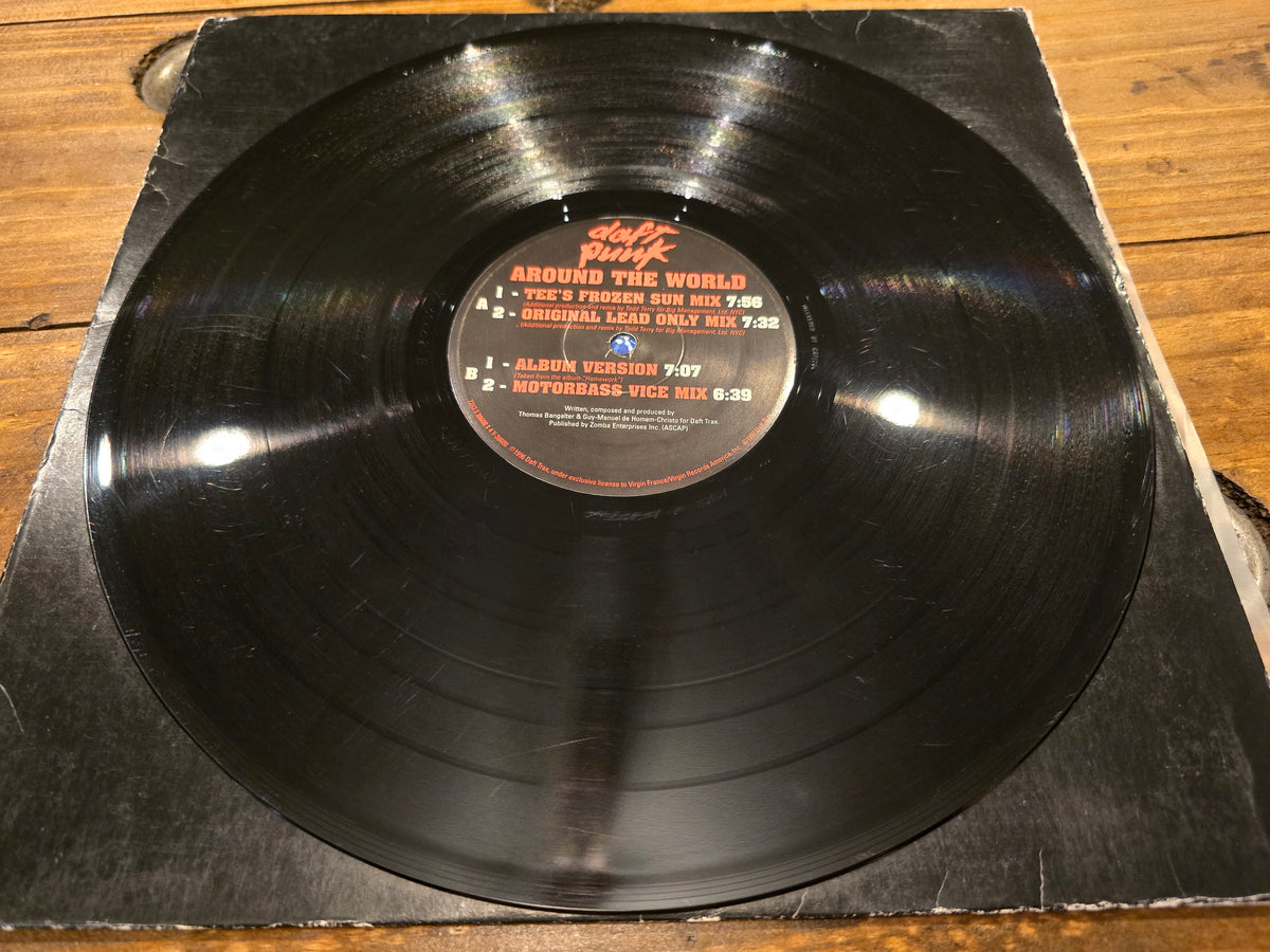Daft Punk – Around the World (Original French Pressing 12", Virgin Y-38608 / 7243 8 38608 1 3)