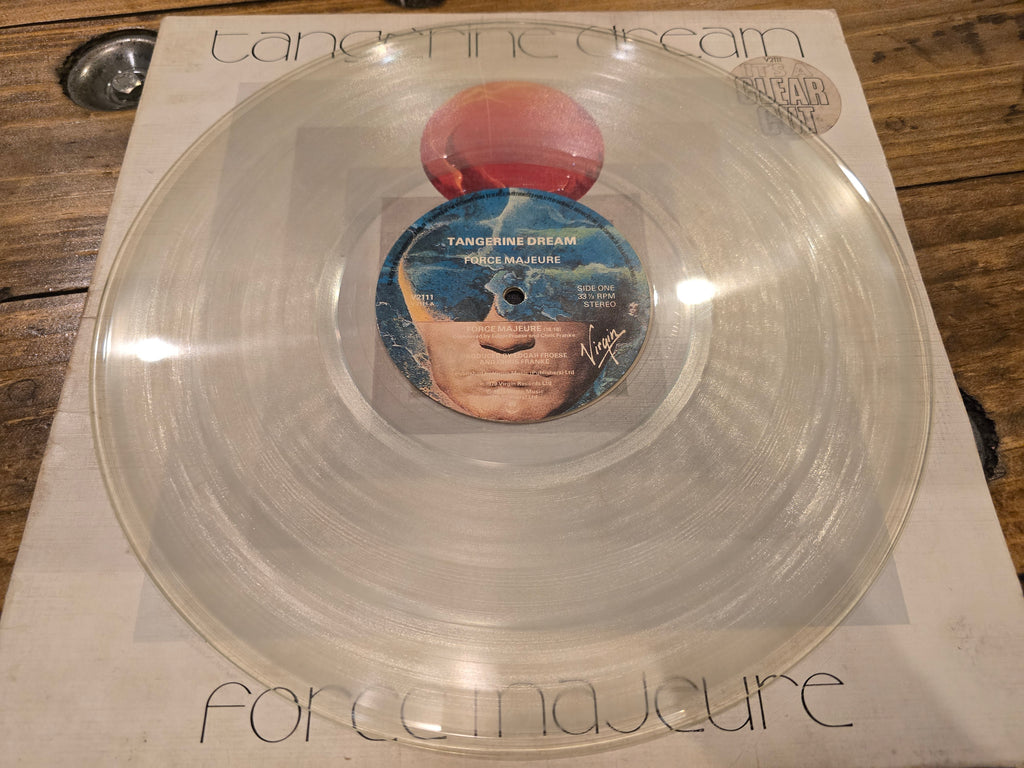 Tangerine Dream – Force Majeure (UK First Pressing Clear Vinyl LP, Virgin V 2111, A-1/B-1)