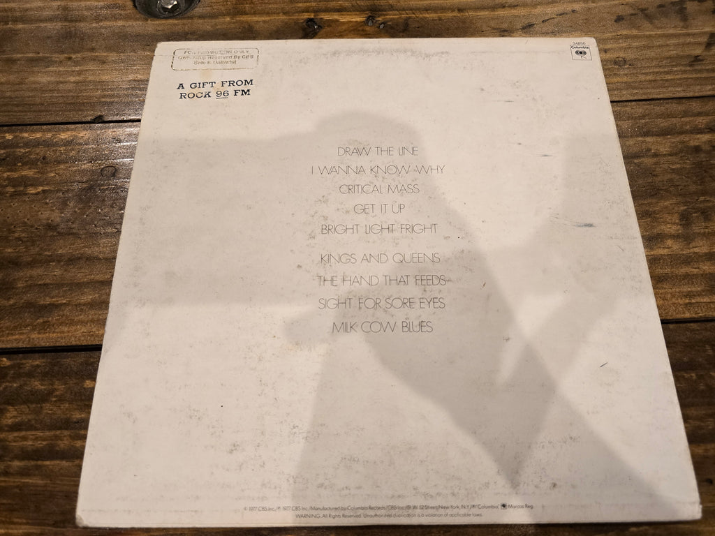 Aerosmith – Draw the Line (Original US White Label Promo LP, Columbia JC 34856, EX)