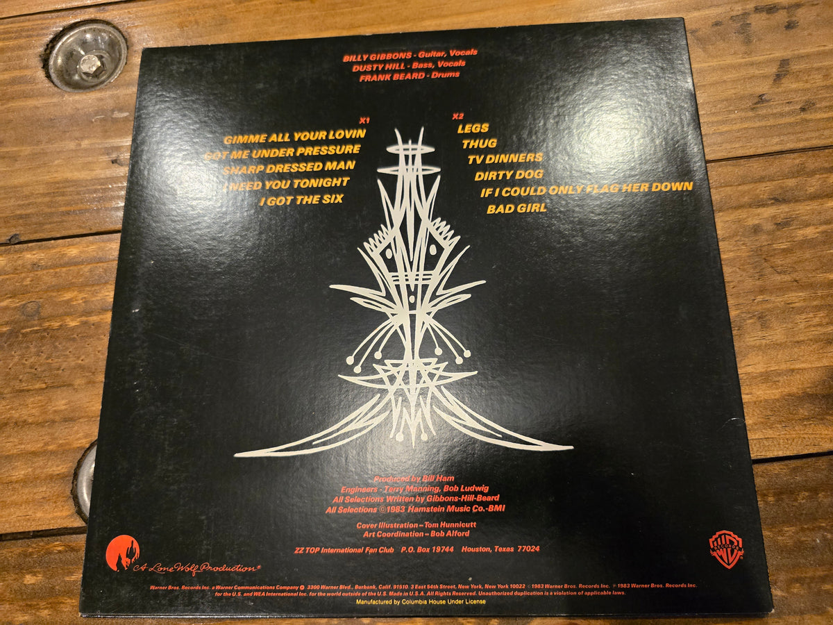 ZZ Top – Eliminator (Original US Pressing, Warner Bros W1-23774, GIB A.P. Mastering)