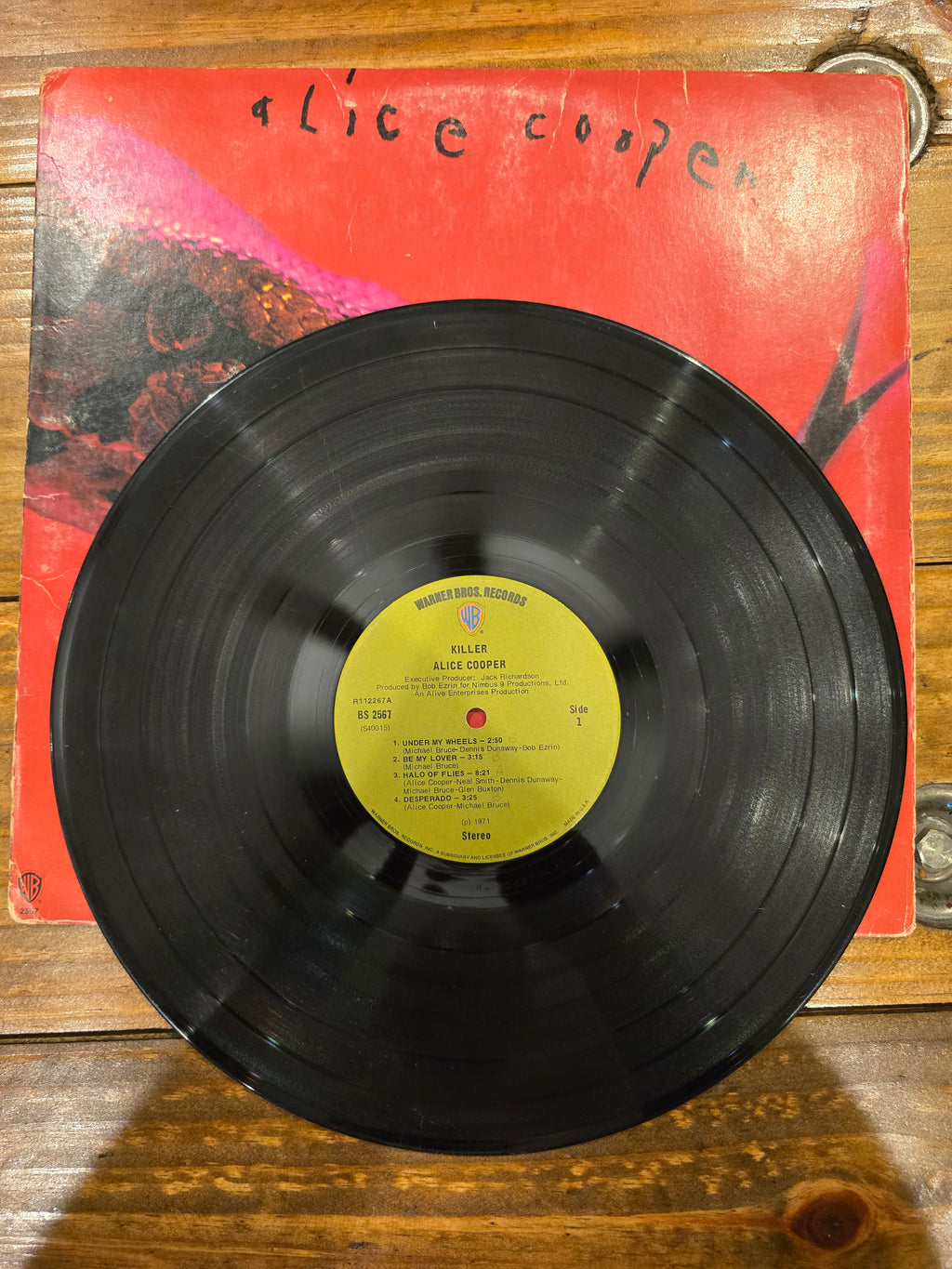 Alice Cooper – Killer (Original US Pressing, Warner Bros BS 2567, RCA Indianapolis)