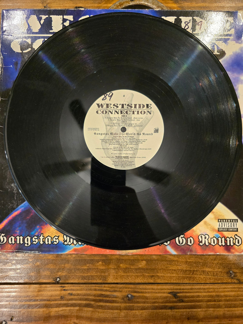 Westside Connection – Gangstas Make the World Go Round (US 12" Single, Priority PVL-53264, SRC First Stamper)