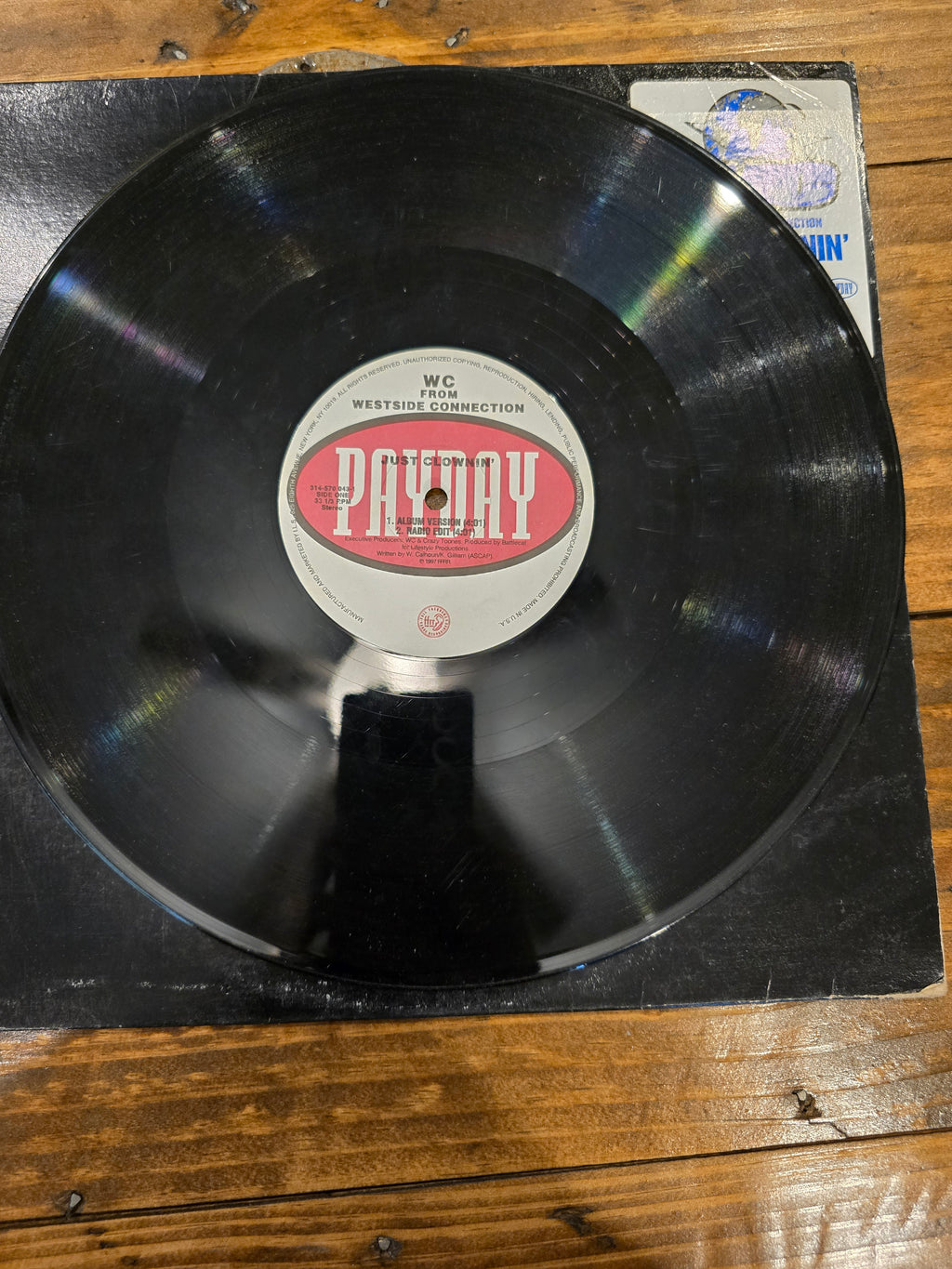 WC and the Maad Circle – Just Clownin' (US 12" Single, PolyGram/Mercury 314-570-043-1, Hub Pressing)