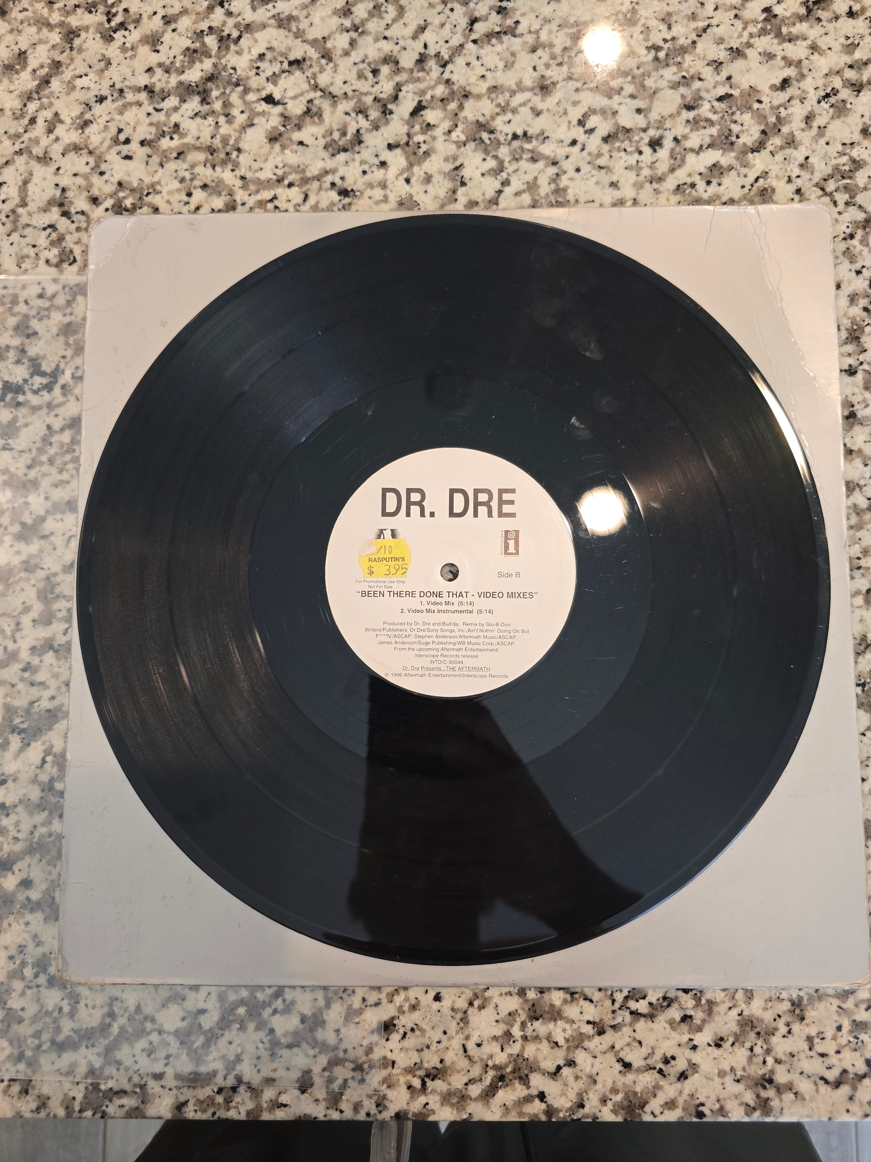 Dr. Dre – Been There, Done That (US Promo 12" Single, Interscope INT8P-6088, Bestway First Stamper, 1996)