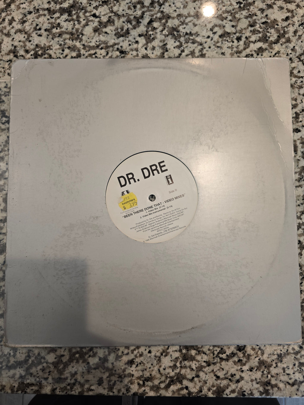Dr. Dre – Been There, Done That (US Promo 12" Single, Interscope INT8P-6088, Bestway First Stamper, 1996)