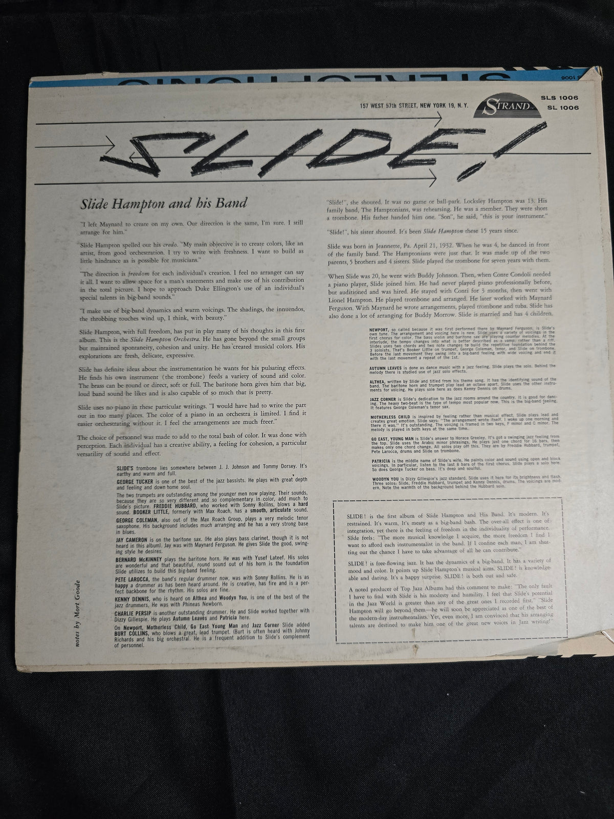Slide Hampton – Horn of Plenty (SL 1006, VG+)