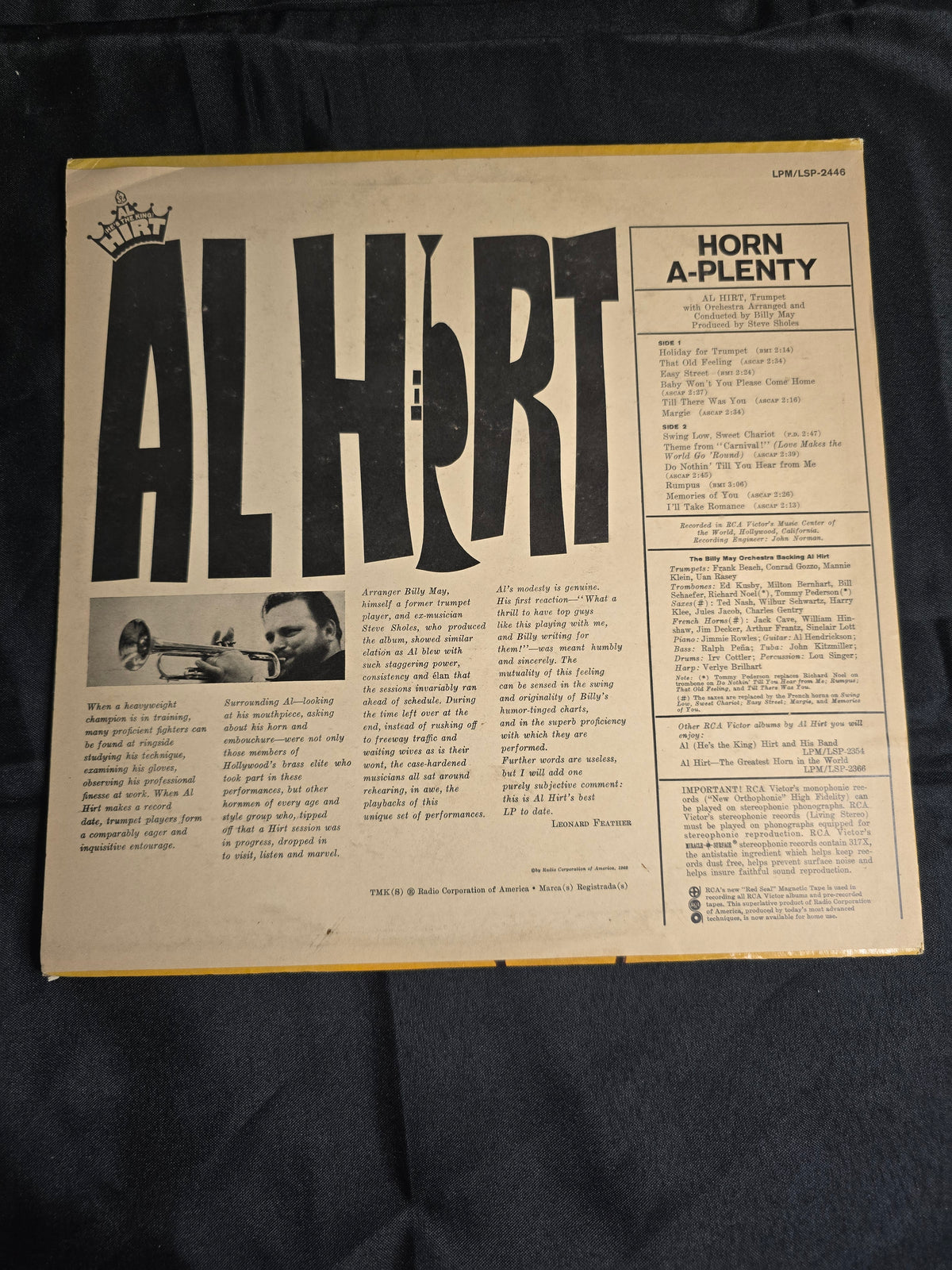 Al Hirt (LSP 2466, VG+)