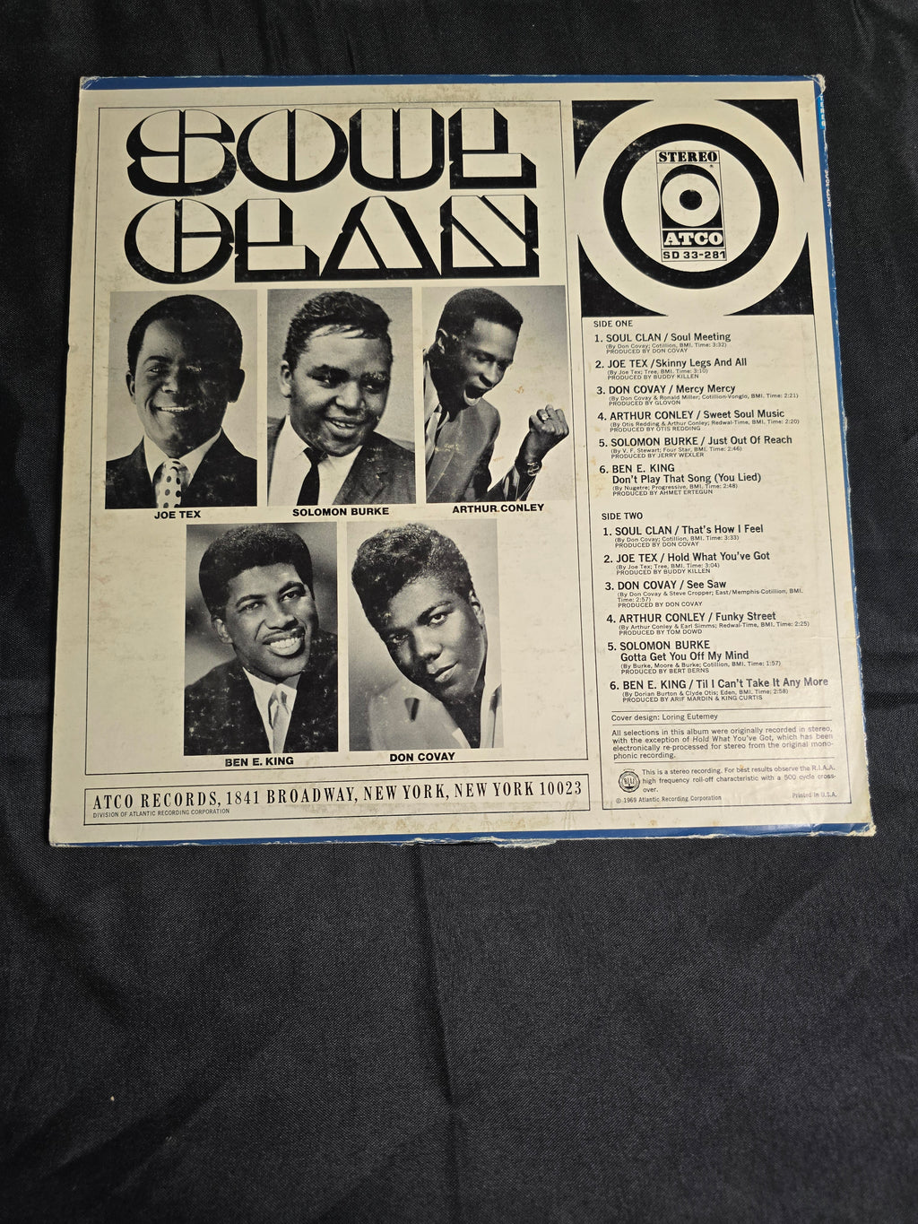 The Soul Clan – The Soul Clan (1969, Atco SD 33-281, VG+) PROMO