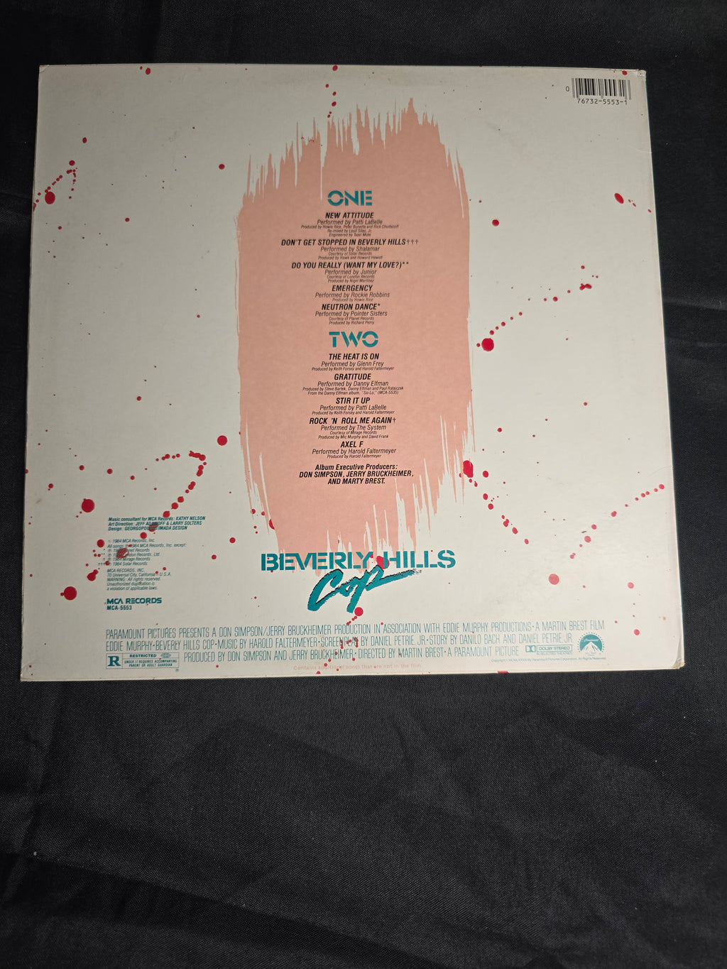 Various Artists – Beverly Hills Cop: Original Motion Picture Soundtrack (1984, MCA-5553)