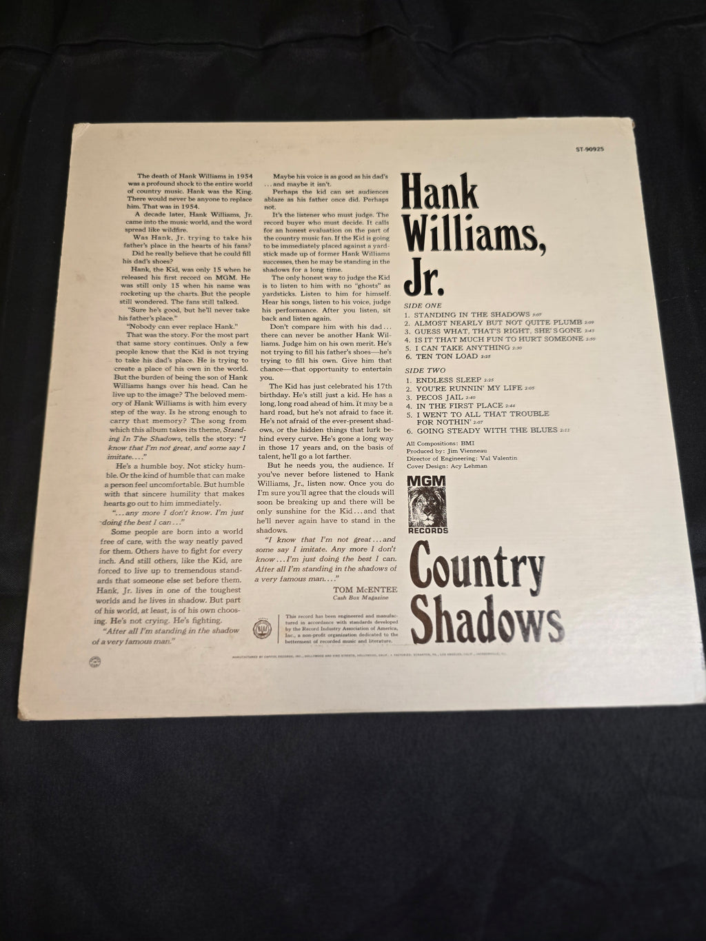 Hank Williams Jr. - Country Shadows (ST-90925)