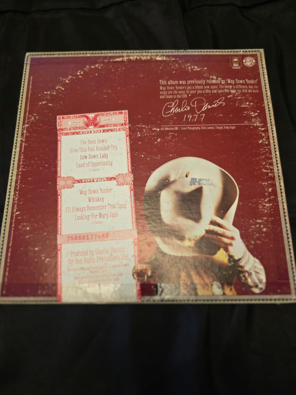 Charlie Daniels Band - Whiskey (Epic 34664)