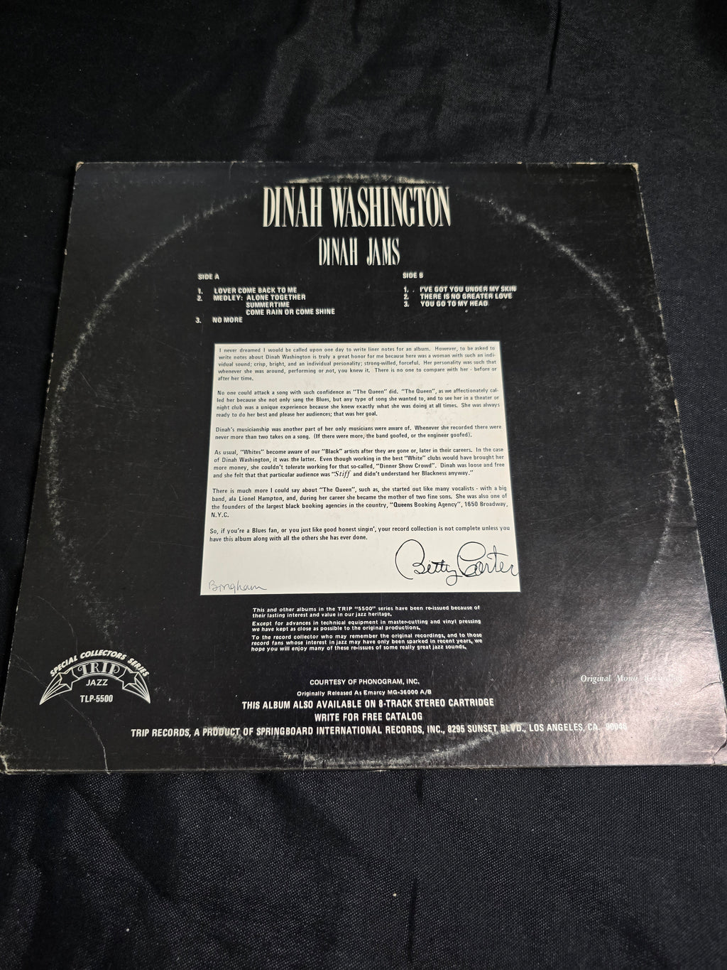 Dinah Washington - Dinah Jams (TLP-5500)