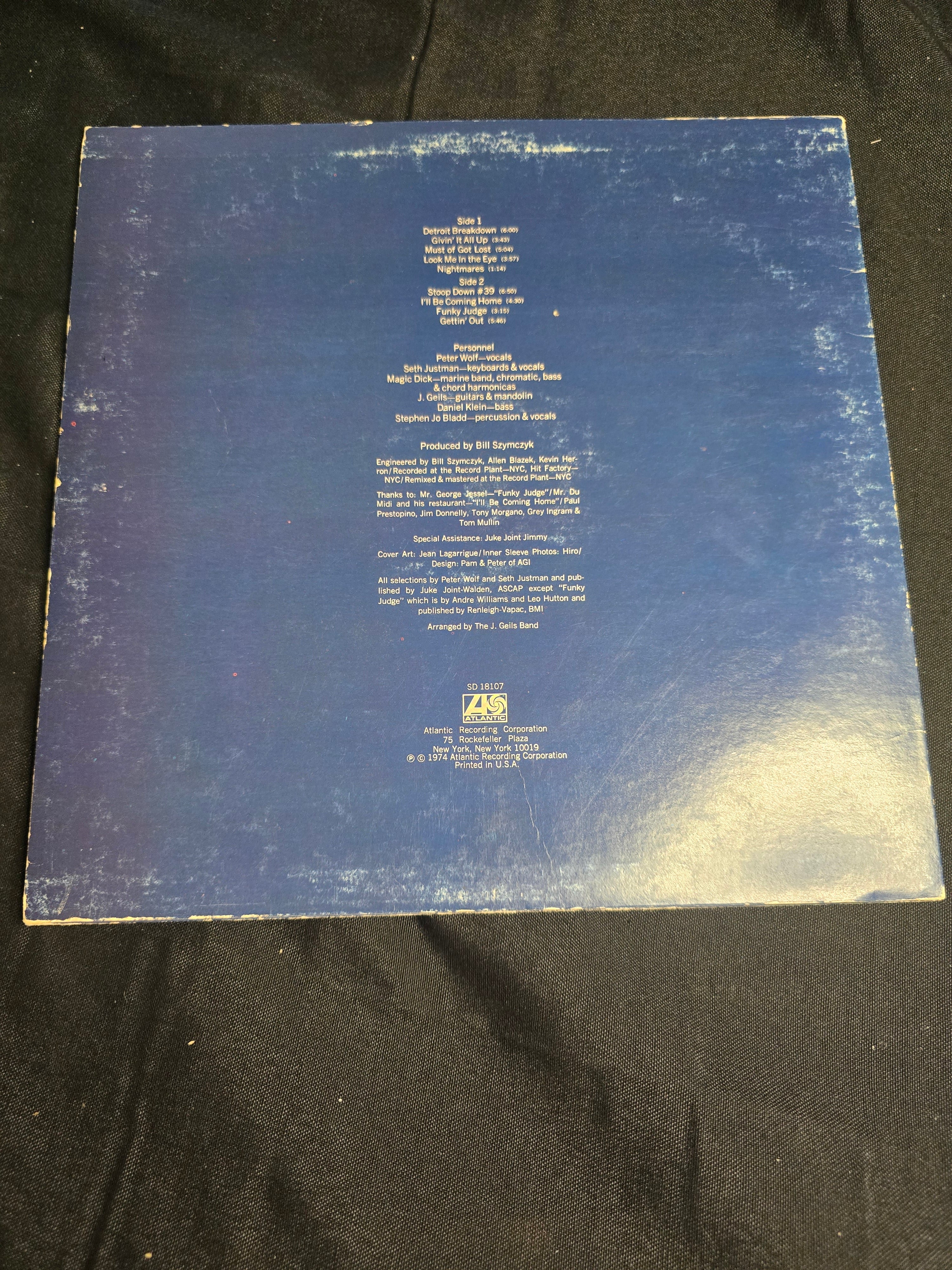 The J. Geils Band - Nightmares...and Other Tales from the Vinyl Jungle (SD-18107)