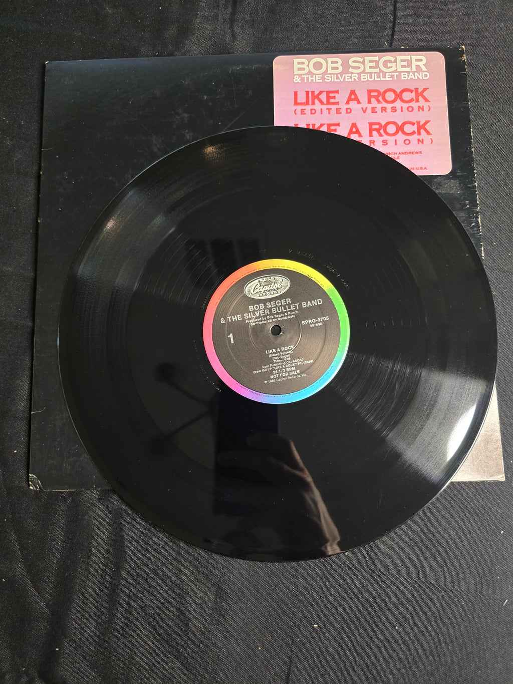 Bob Seger & The Silver Bullet Band - Like a Rock (7" Promo, SPRO-9705)