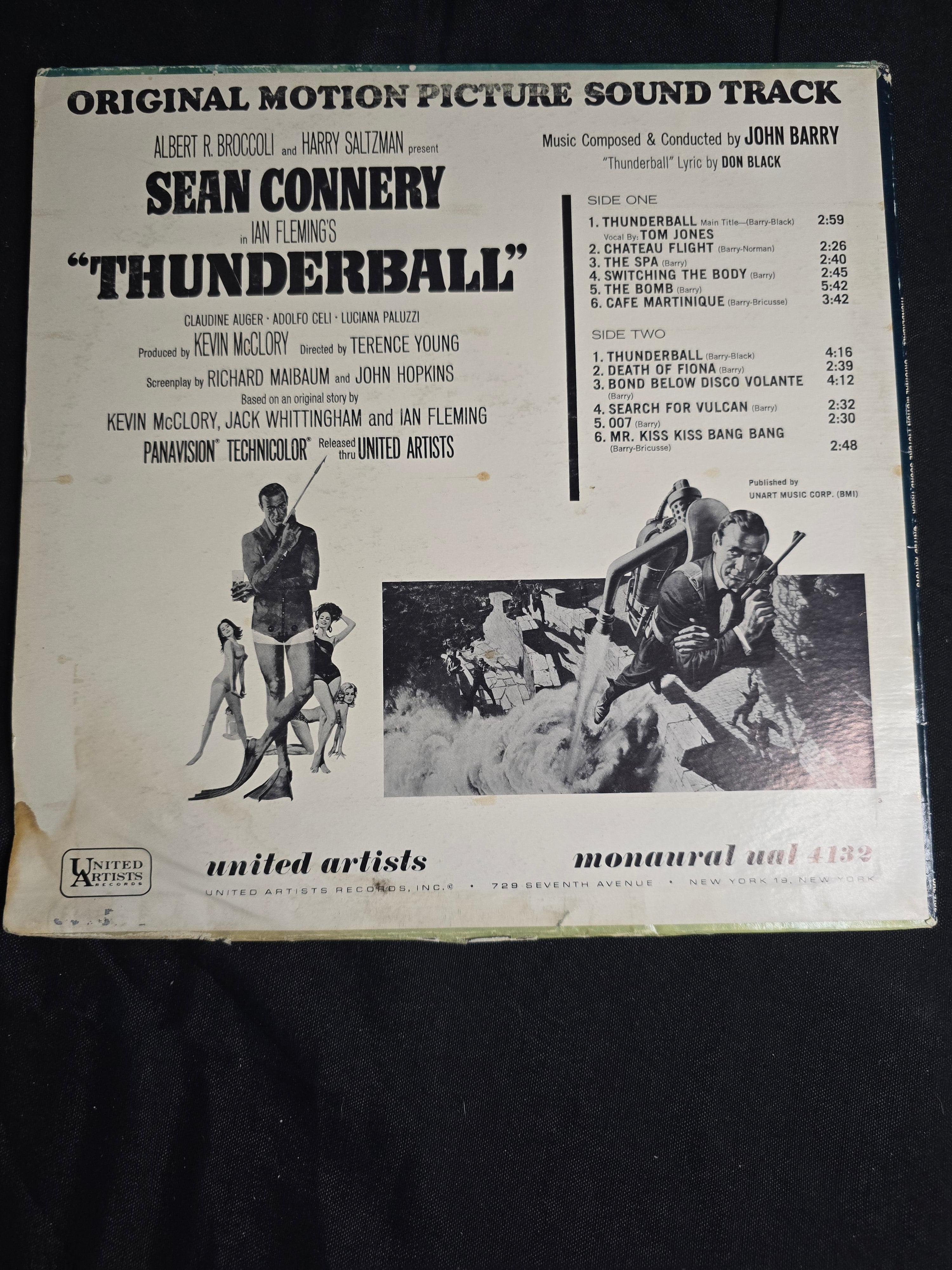 John Barry - Thunderball (Original Motion Picture Soundtrack) (UAL-4132)