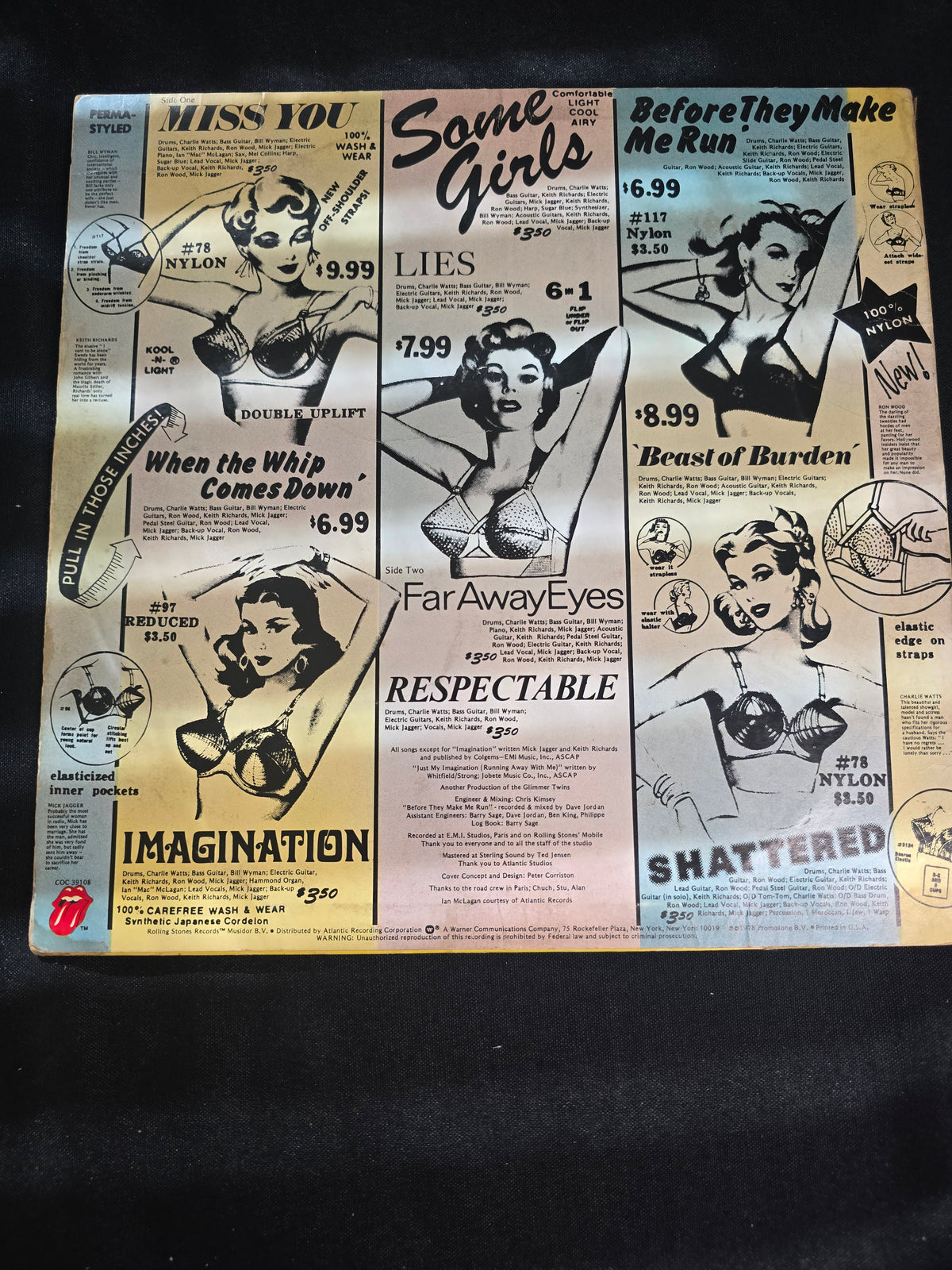 The Rolling Stones – Some Girls (1978, COC 39108, VG+)