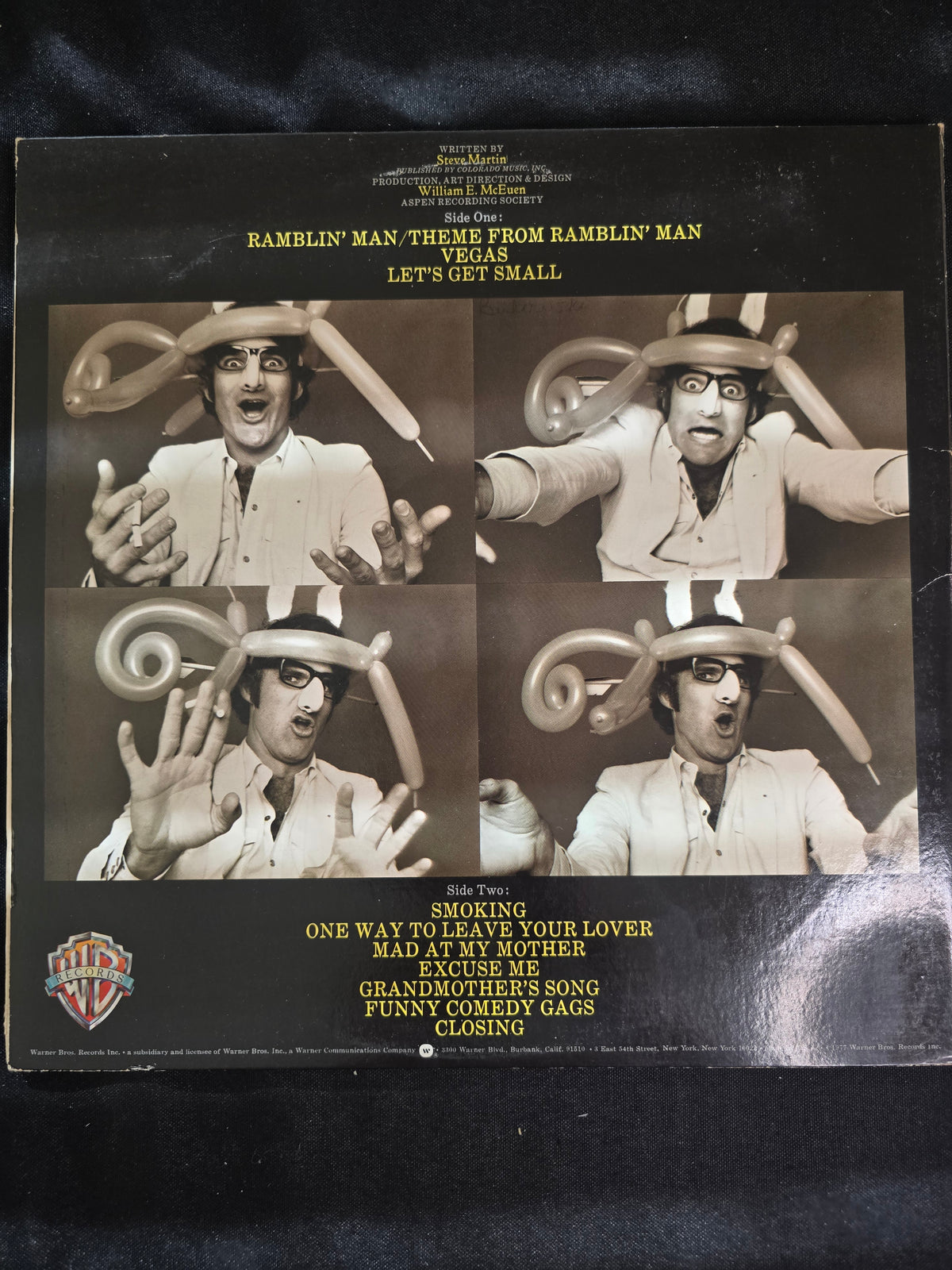 Steve Martin – A Wild and Crazy Guy (Warner Bros. BSK 3090, VG+)
