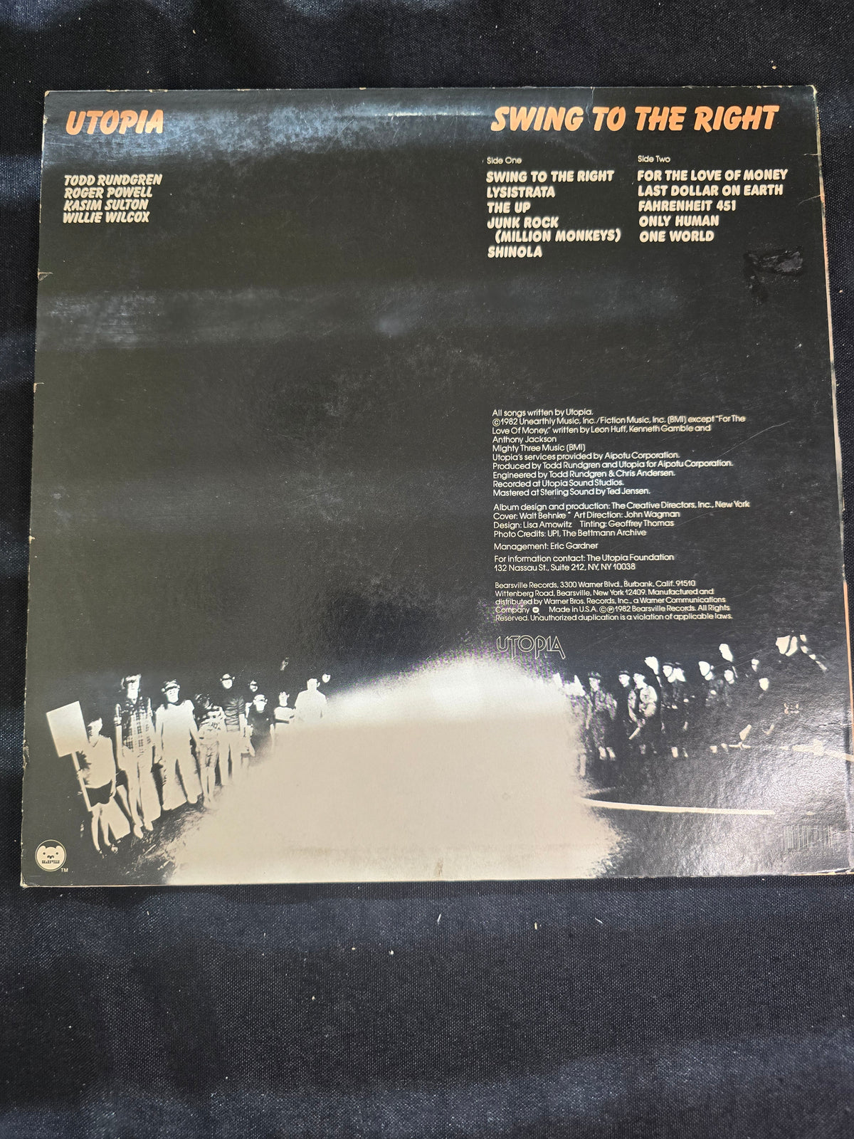 Utopia – Swing to the Right (Bearsville BRK 3666)