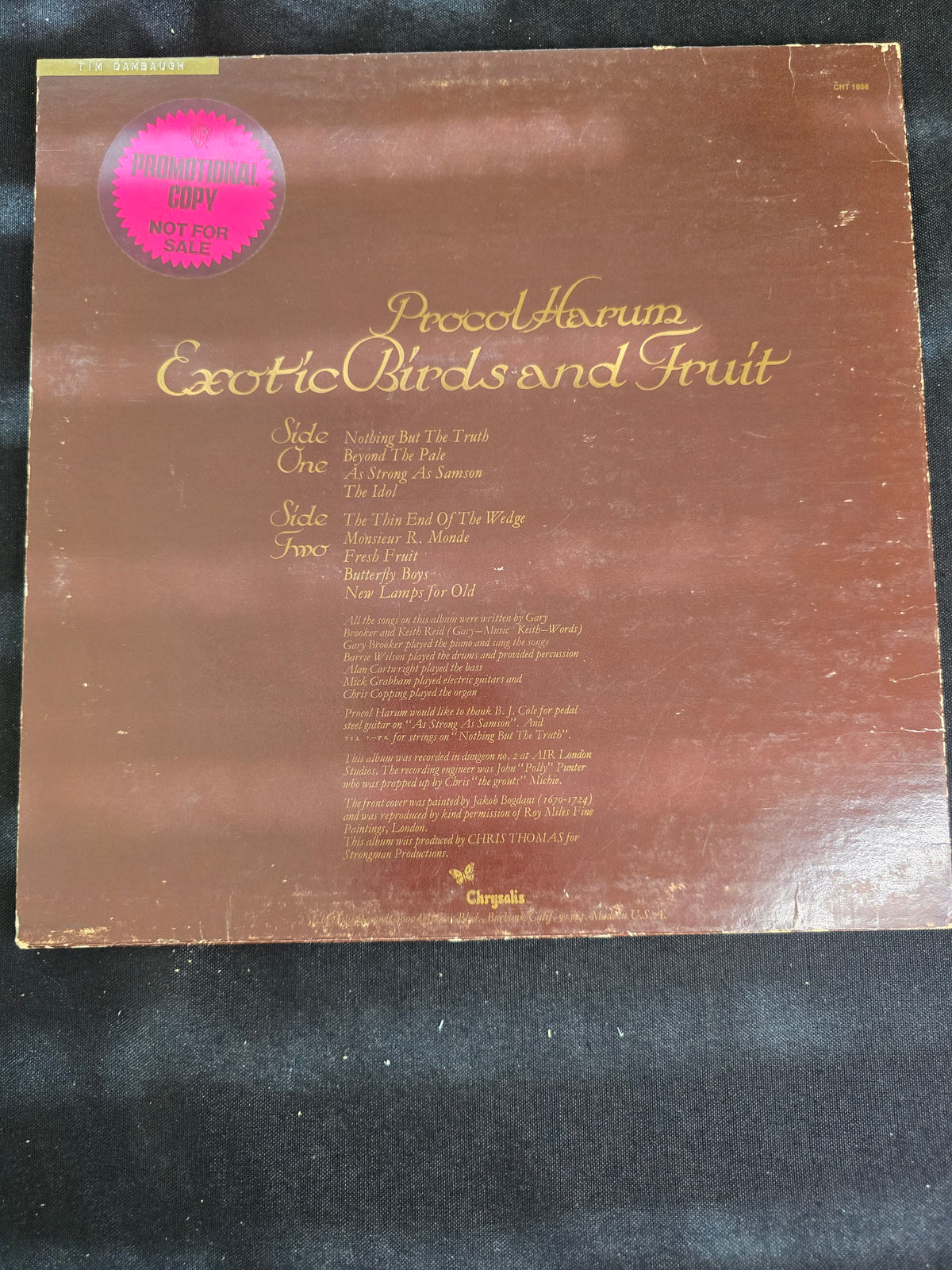 Procol Harum – Exotic Birds and Fruit (Chrysalis CHR 1058)