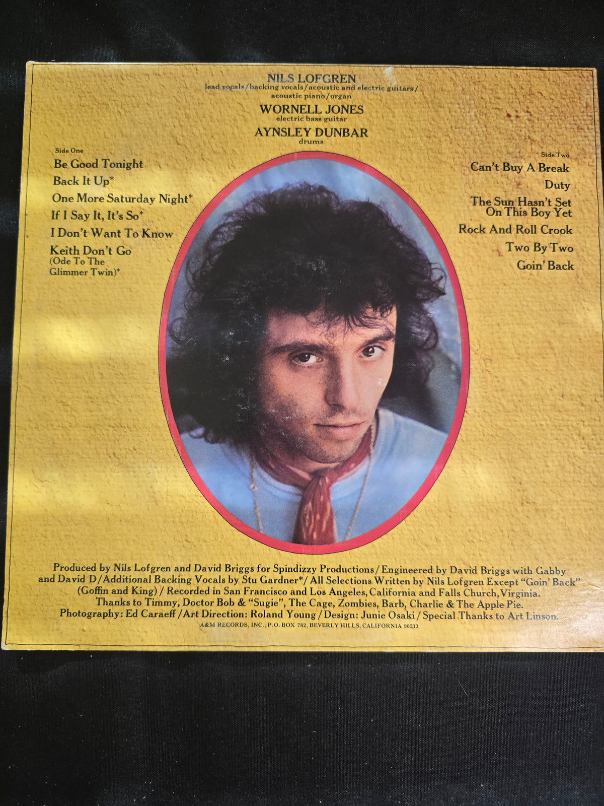 Nils Lofgren – Cry Tough (A&M SP-4573)