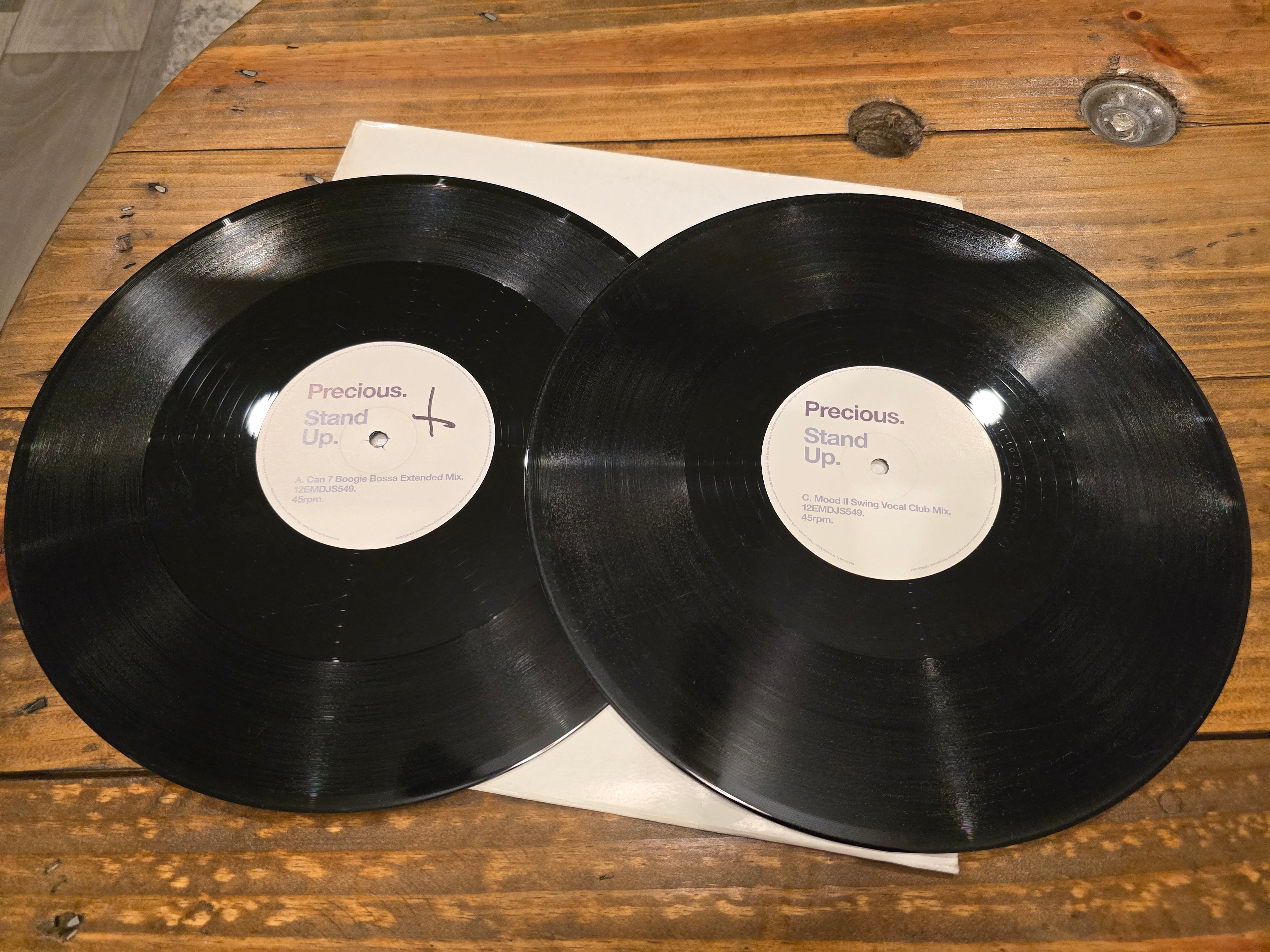 Precious – Stand Up (1999, 2x12" Promo Single, 12EMDJS549)