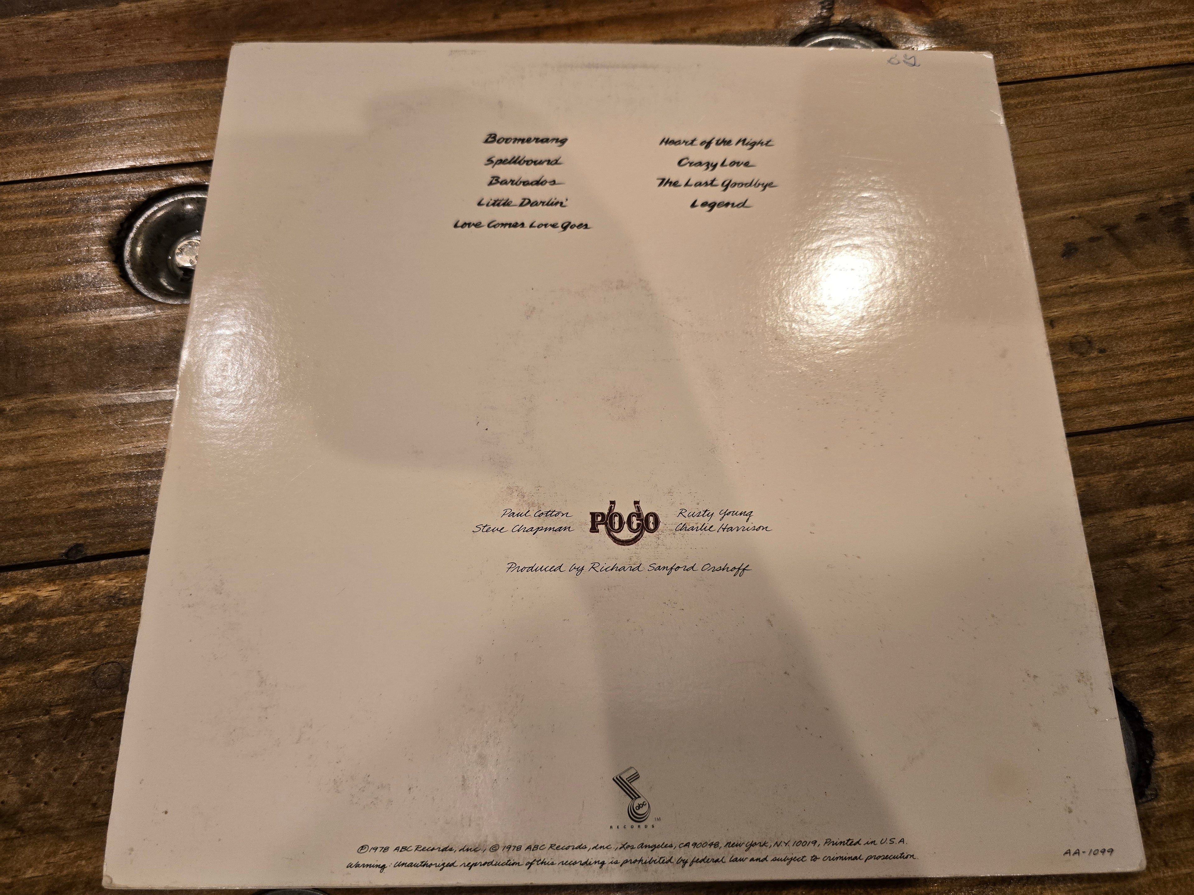 POCO – "Legend" (1978, Original LP)