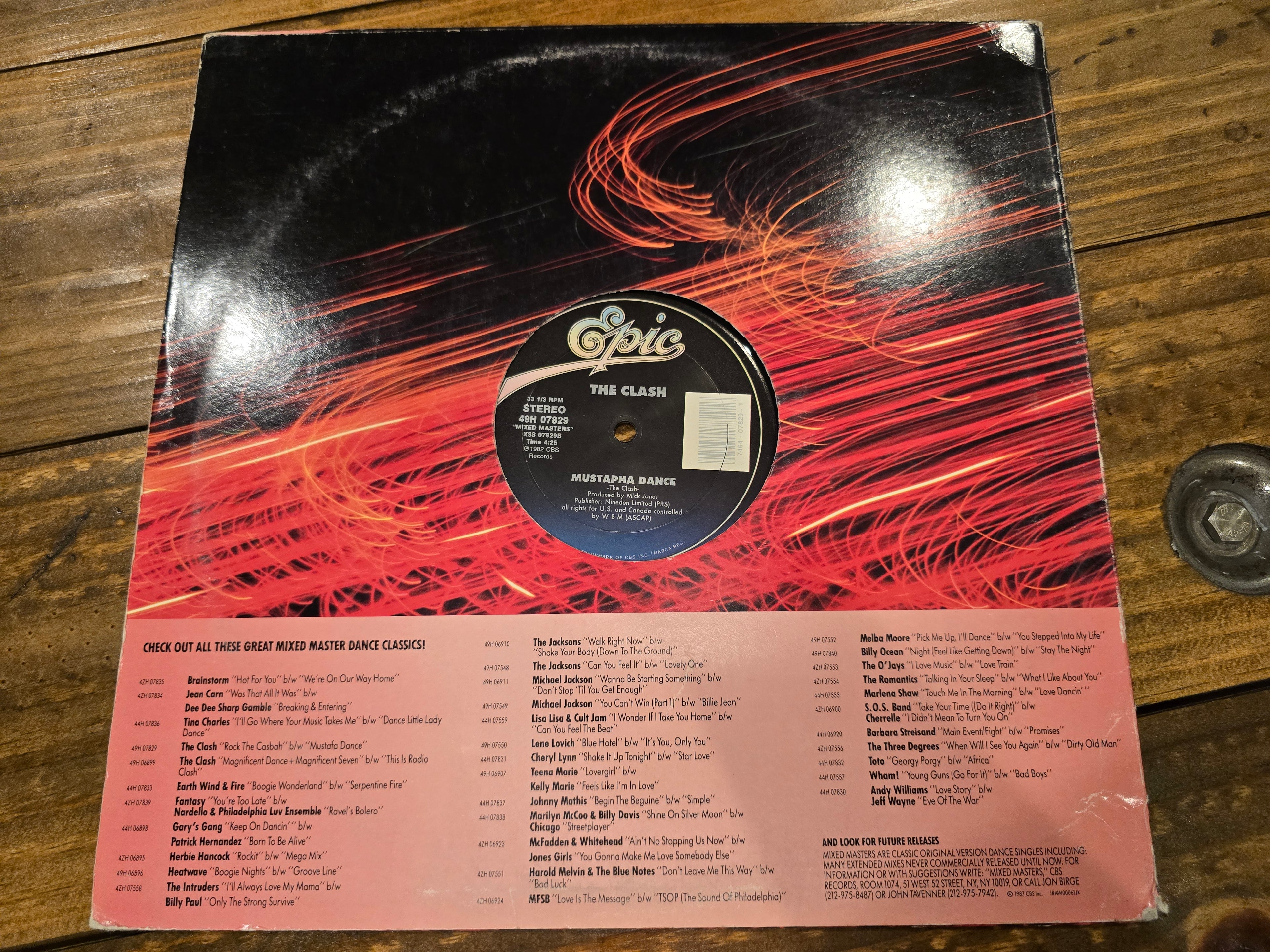 The Clash – "Rock the Casbah" (1982, 12" Single, Mixed Masters)